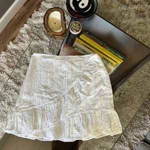 Miss Selfridge white broderie skirt size 4